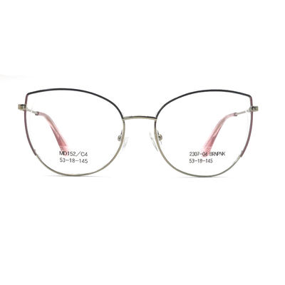 良い値段 MD152 ステンレス鋼 メタリック オプティカルフレーム 女性用 オンライン